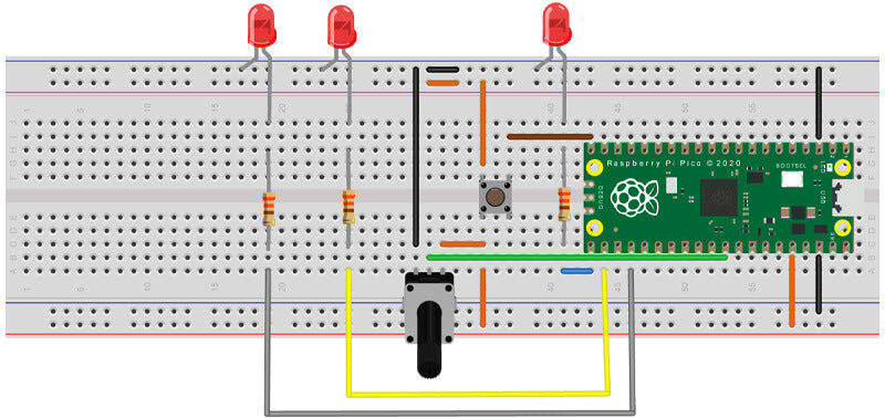 MicroPython Skill Builder 2 fritzing diagram