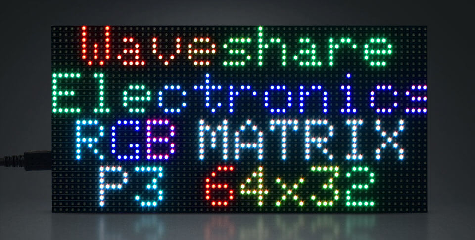 RGB LED Matrix for Pi Pico (64x32) | The Pi