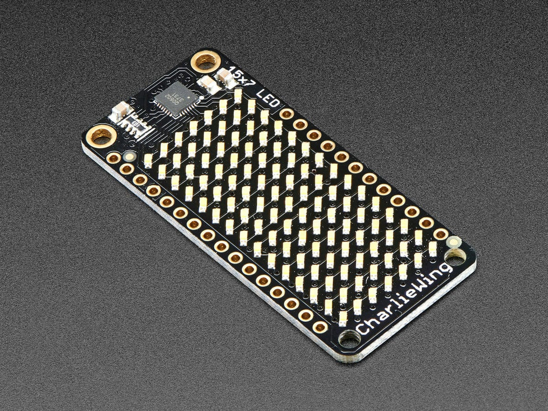 Adafruit CharliePlex LED Matrix Bonnet - 8x16 Cool White LEDs