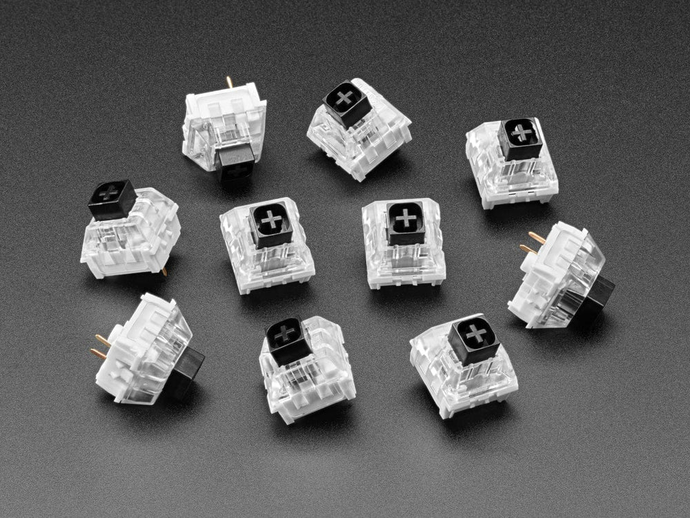 Kailh Mechanical Key Switches - Linear Black - 10 pack - The Pi Hut