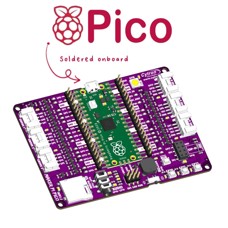 Maker Pi Pico (with presoldered Pico) The Pi Hut