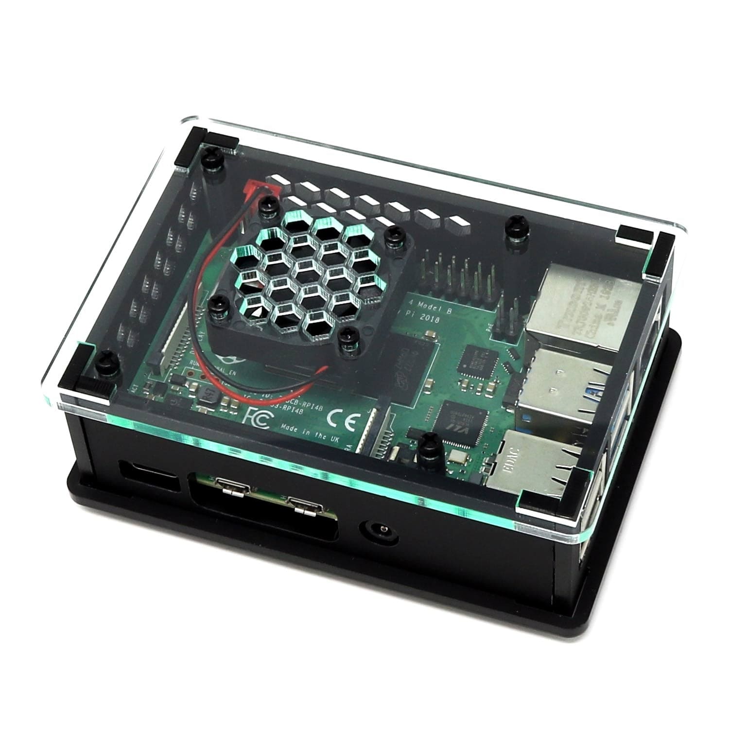 Raspberry Pi 4 Case With Cooling Fan V30 The Pi Hut 4106