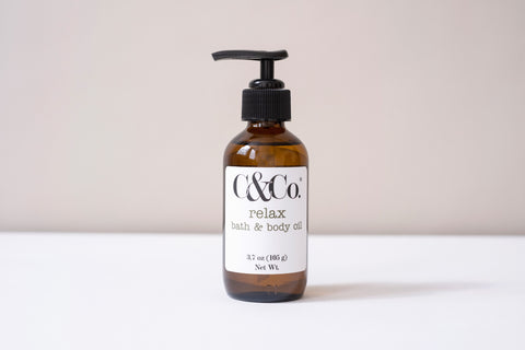 Relax Bath Oil, our #2 favorite product to gift!