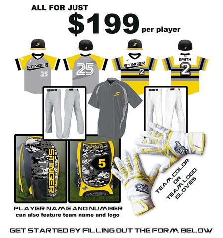 baseball uniform package deals