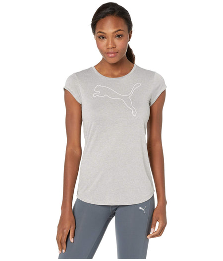 puma active logo heather tee