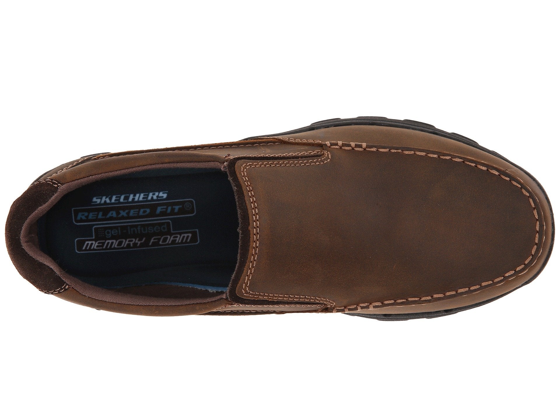 men's skechers relaxed fit gel infused memory foam