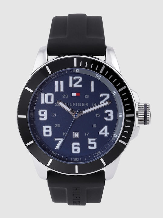 tommy hilfiger men navy blue analogue watch