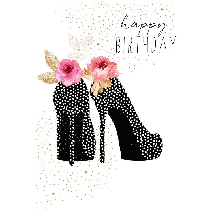 Heels Birthday Card Sara Miller Pictura USA Greeting Cards & Gifts