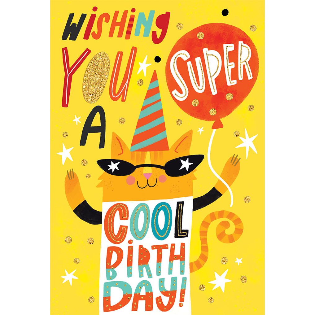 Best Life Cool Cat Funny Birthday Card Pictura USA Greeting Cards – Cardmore