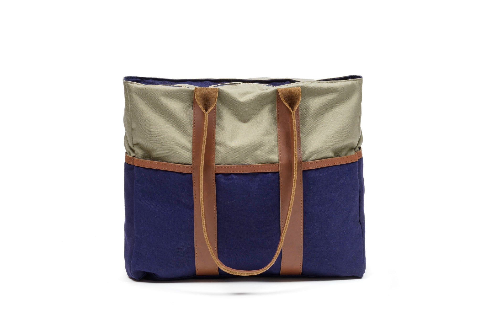 Sword & Plough Blue Signature Zip Top Tote Bag