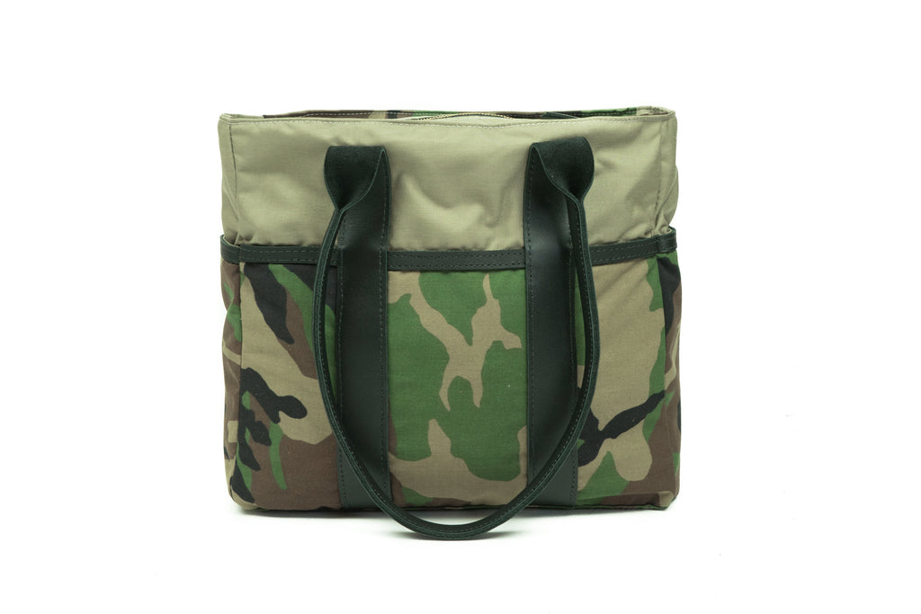 Sword & Plough Camo Mini Zip Top Tote Bag