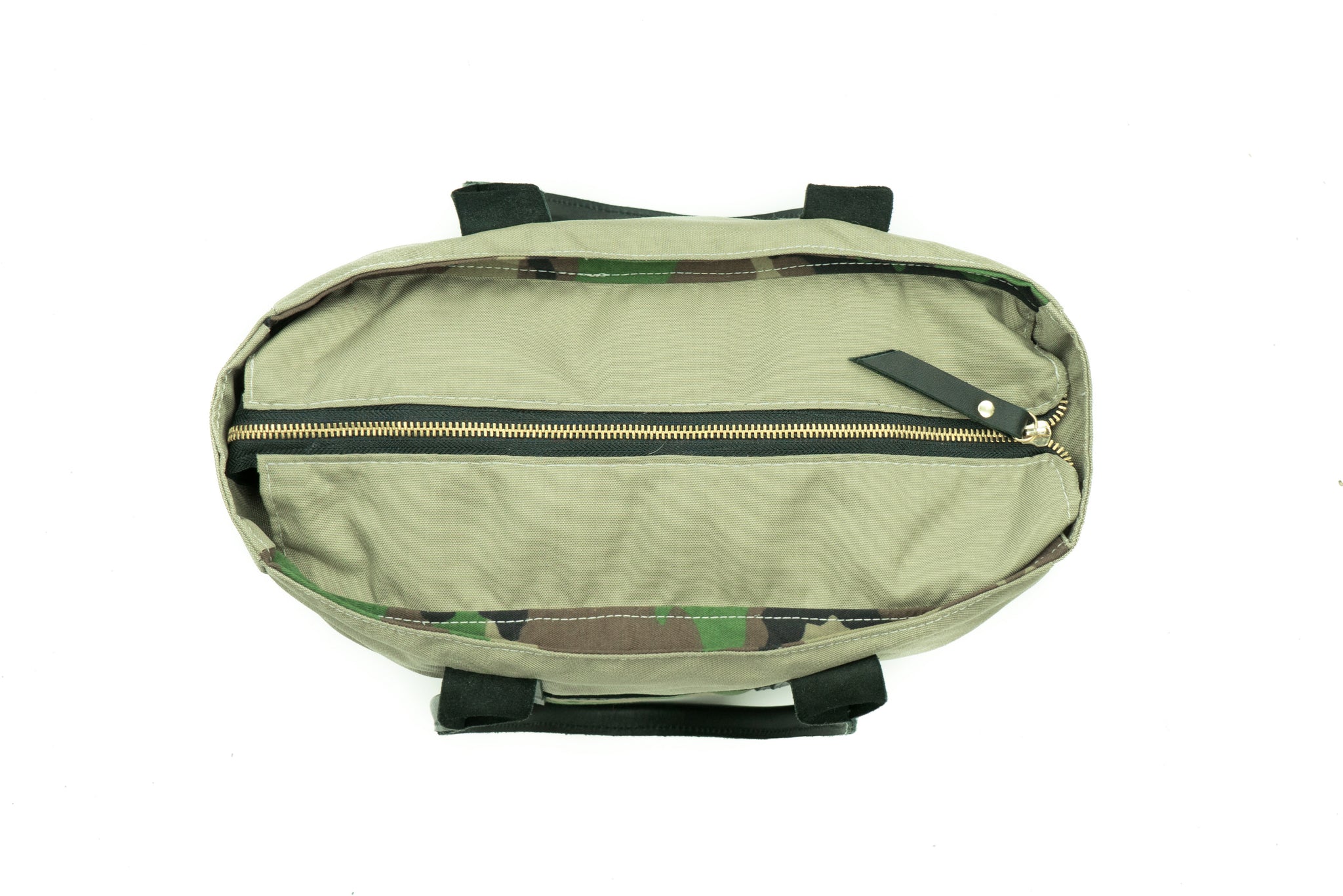 Sword & Plough Camo Mini Zip Top Tote Bag