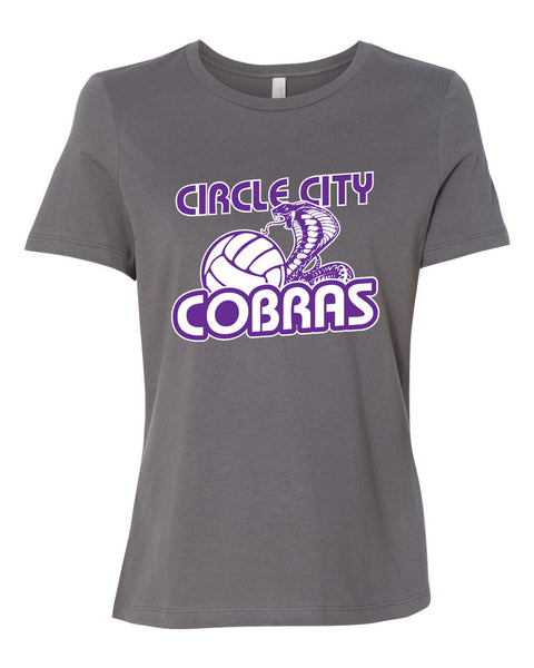 Circle City Cobras Volleyball Women's Relaxed Short Sleeve Jersey Tee SP - L&M Spirit Gear