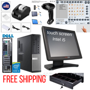 Intel I5 Dell Touch Screen Full Pos All In One Point Of Sale System Co Retailpoz