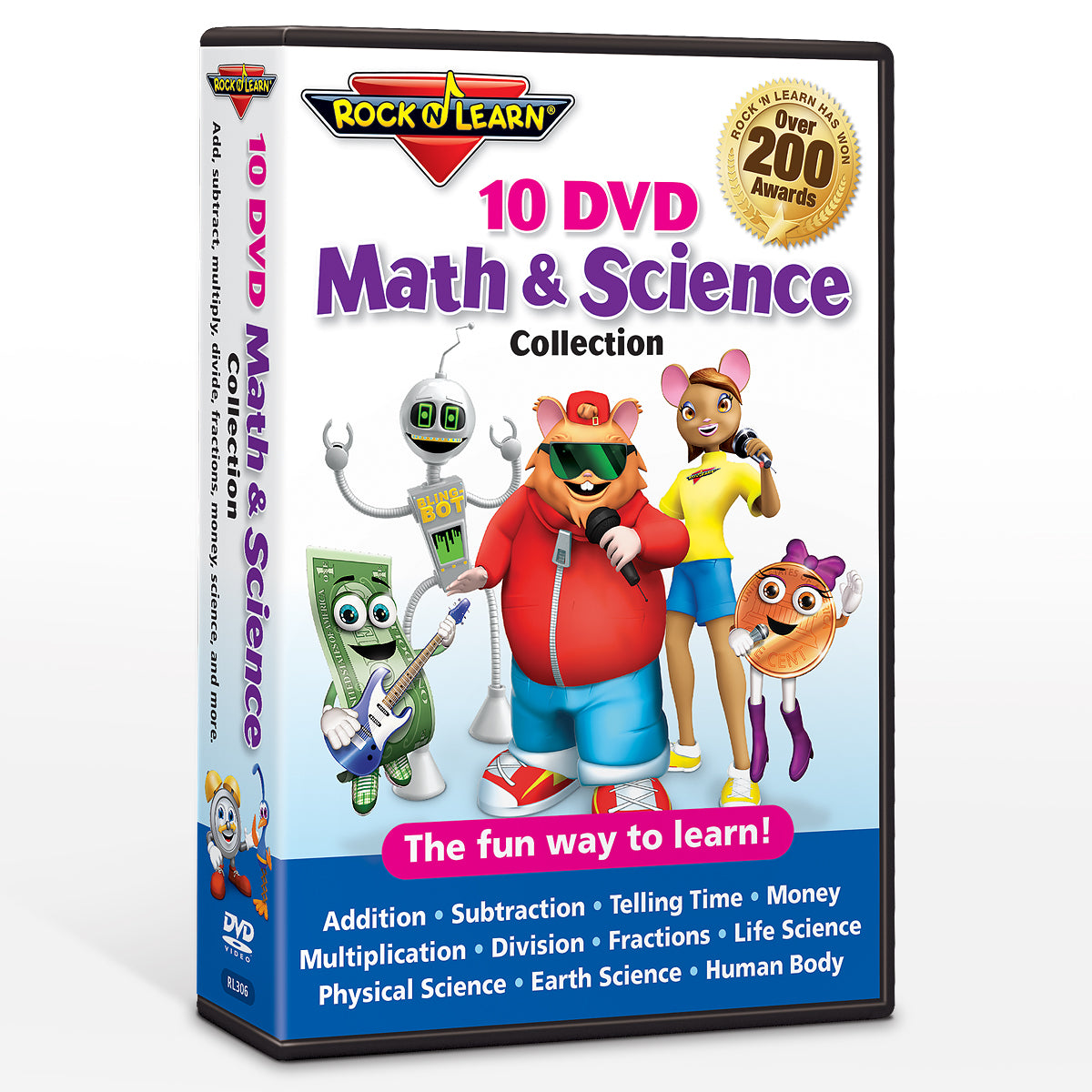 Math Science 10 Dvd Collection Rock N Learn