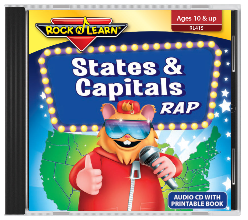 States Capitals Rap Audio Printable Book Rock N Learn