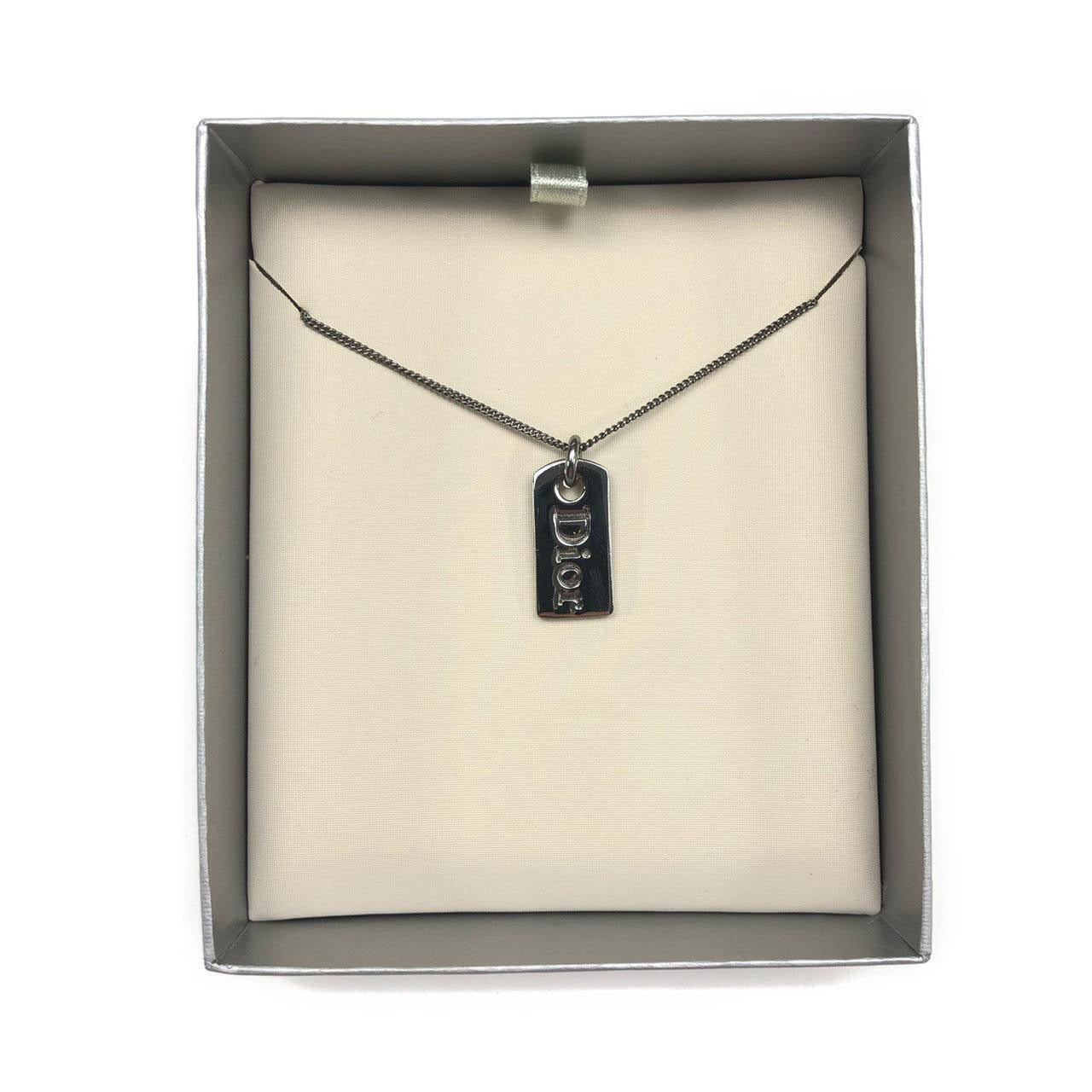 image of Christian Dior Tag Necklace