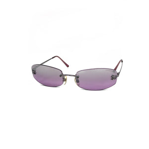 Chanel Purple 4002 Rimless Sunglasses Chanel