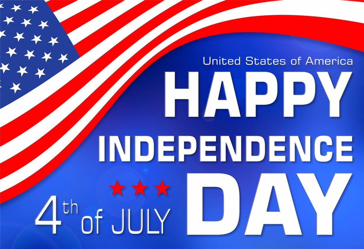 Buy Happy Independence Day Flags Backdrops 4th of July Online ...