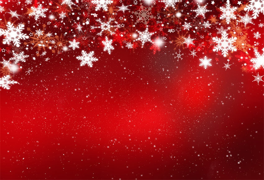 Buy Red Christmas Snowflake Glitter Photography Backdrops for Session ...