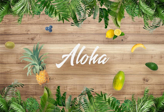 Summer Hawaiian Birthday Backdrop for Hawaiian Luau Party Decorations –  ubackdrop