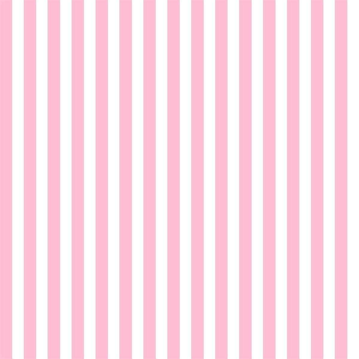 Cute Pink Retro Border / Frame On Pink Stripe Background Royalty