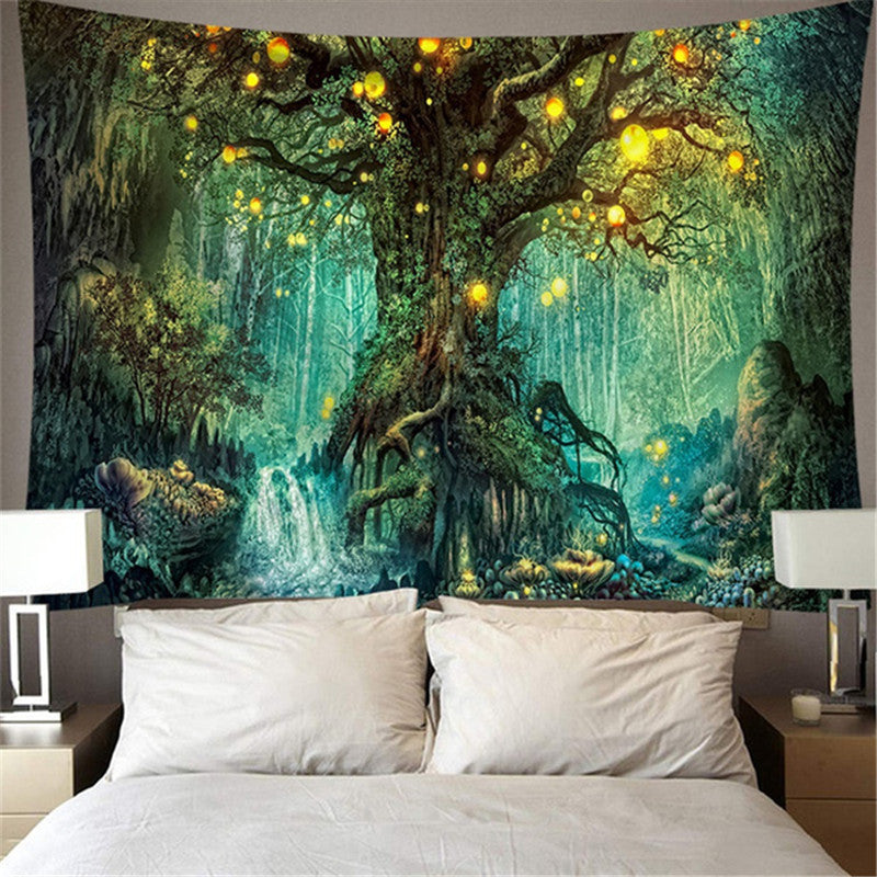 Fantasy Plant Magical Forest Tapestry Fantasy Art Tapestry Hanging for ...