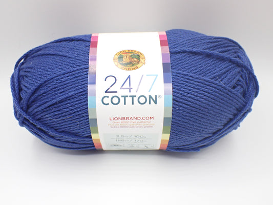 Lion Brand 24/7 Cotton Yarn - Lemon