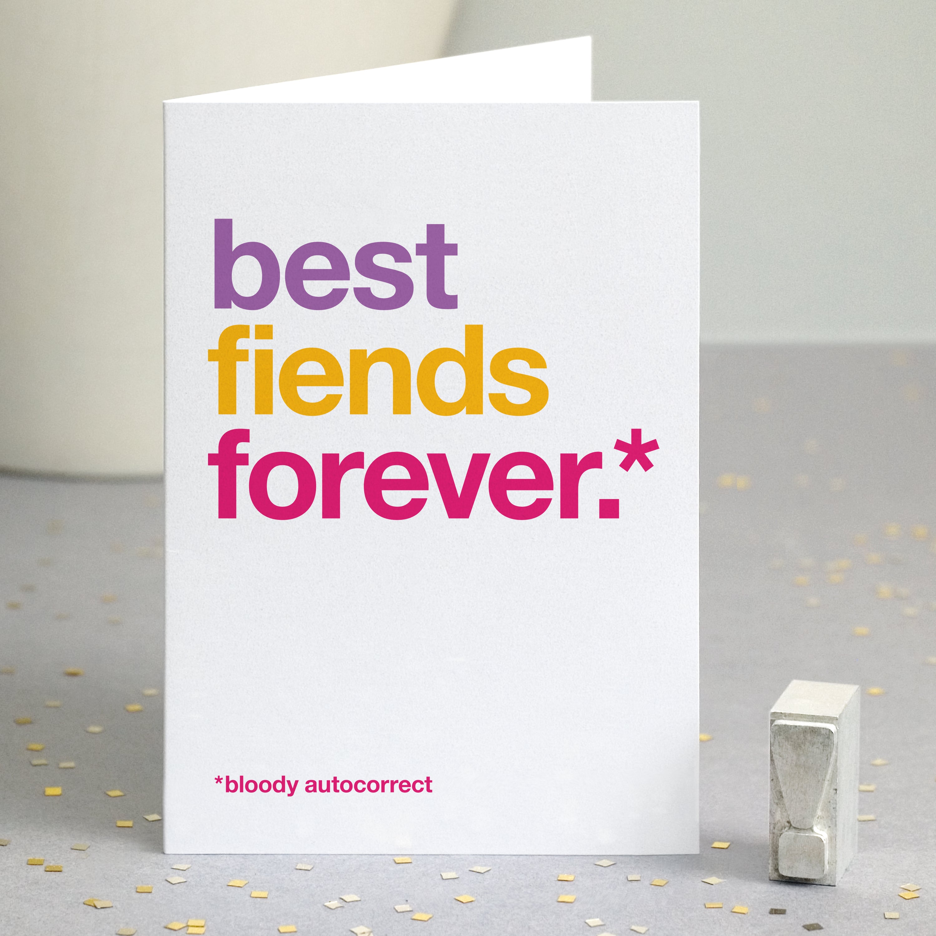 Autocorrect Fiends Funny Card For Best Friend Wordplay Design Reviews On Judgeme