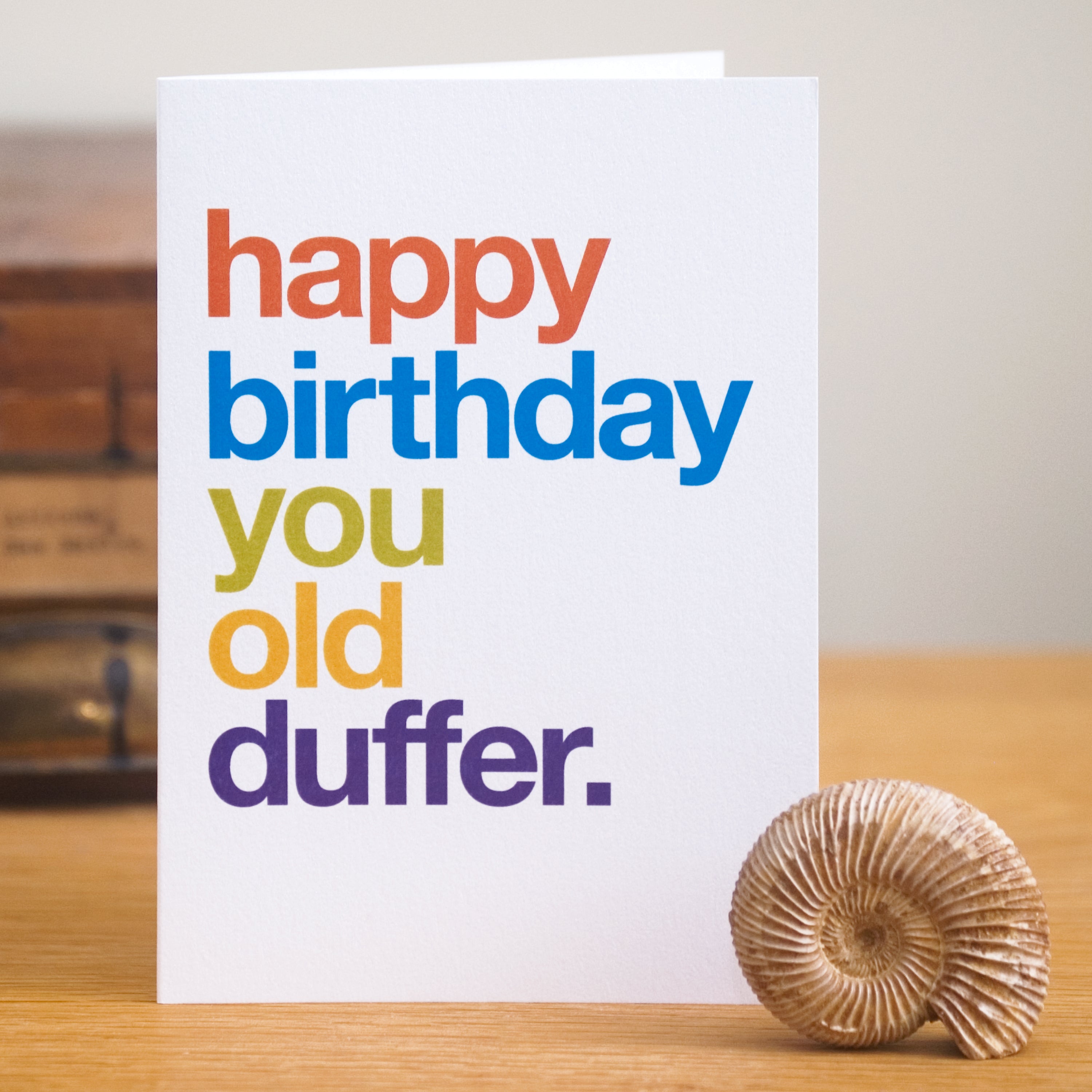 Old Duffer Funny Birthday Card Wordplay Design Reviews On Judgeme