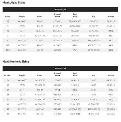 Sizing Charts by Brand — Hostel Shoppe