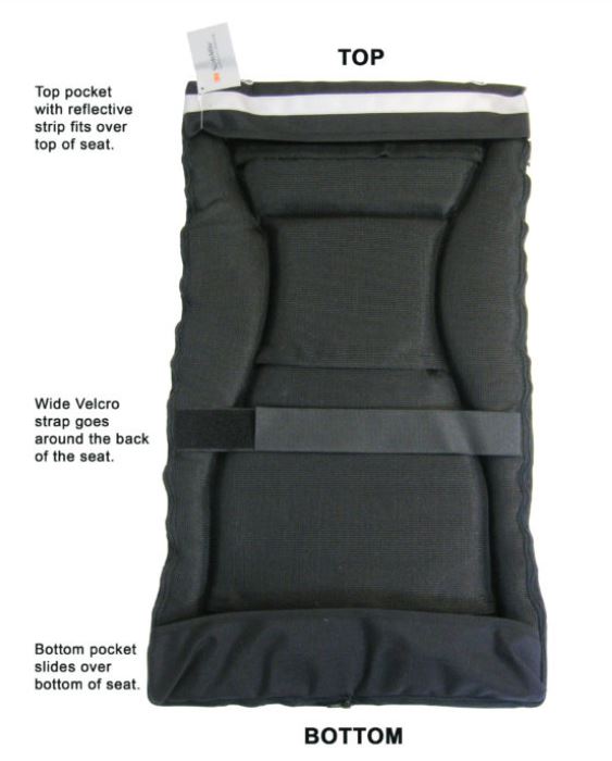 recumbent seat pad