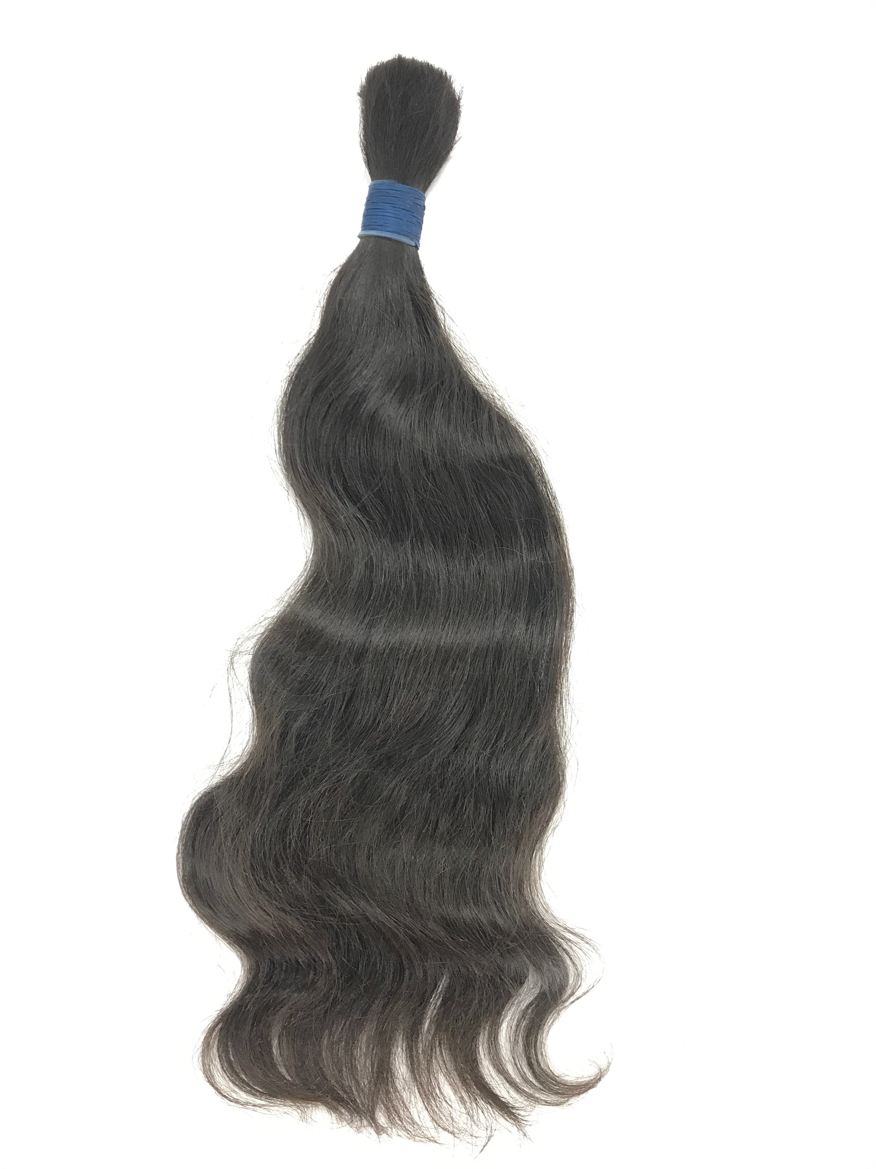 Indian Remy Wavy 18 Bulk Extensions Virgin Hair Beauty