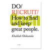 Do Recruit - How to find and keep great people