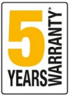 5 year warranty