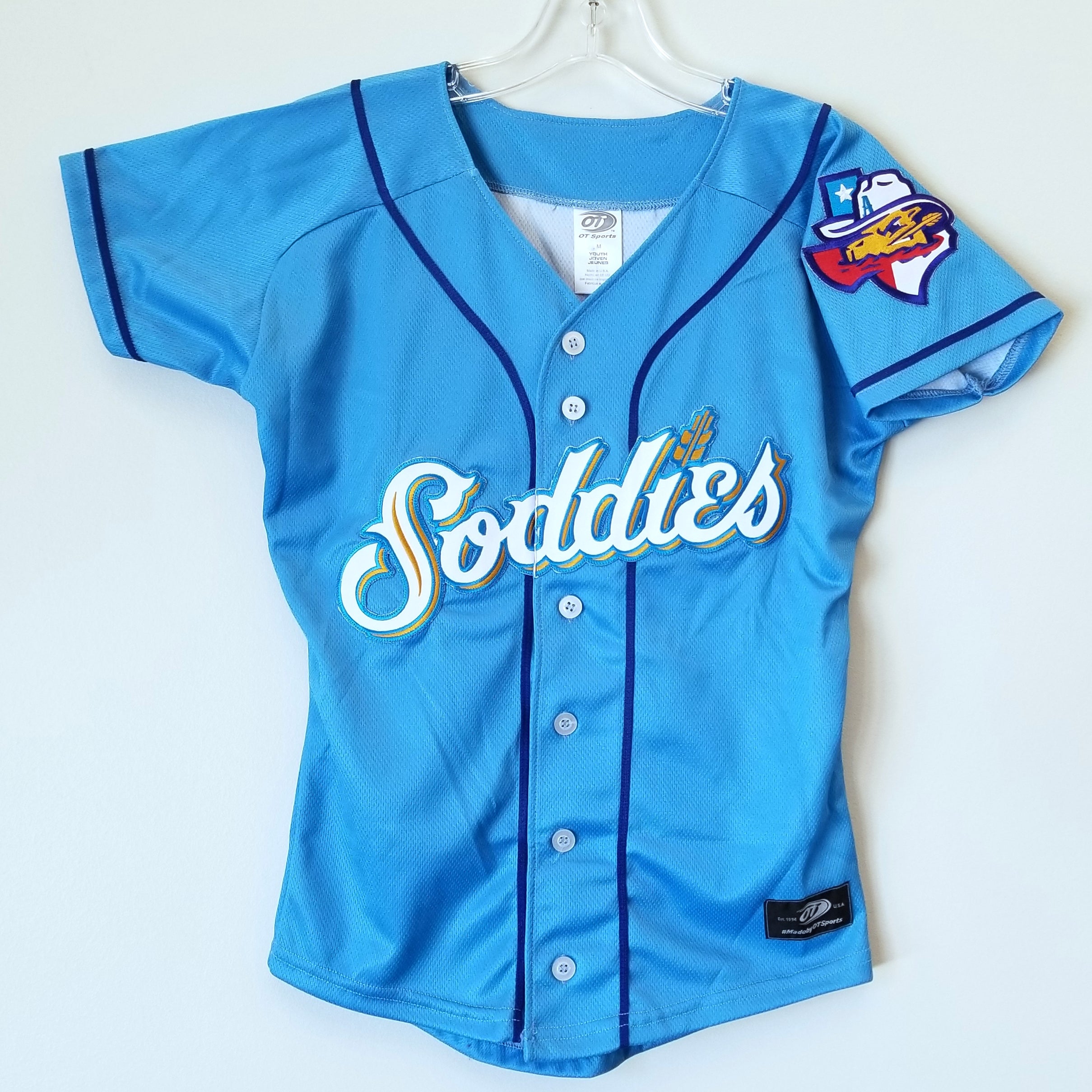 sky blue baseball jersey