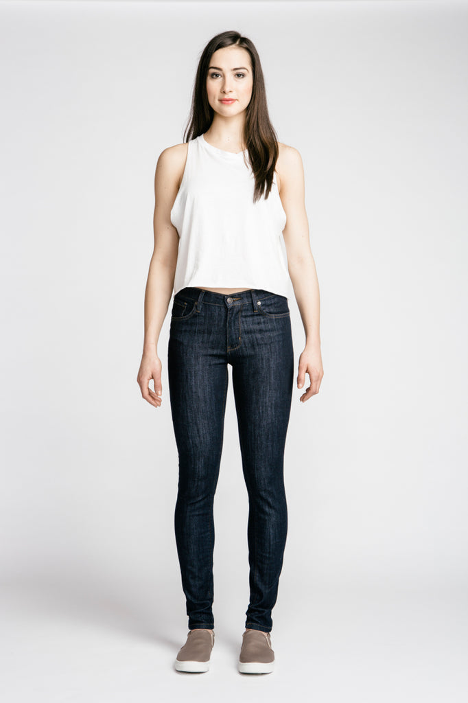 Melissa Bruntlett's curated pick for Le Velo Victoria feature Dish Performance Denim Skinny