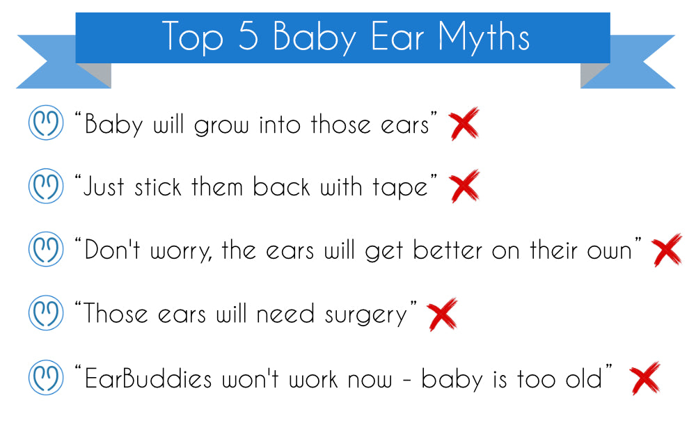 Top 5 Baby Ear Myths | Ear Buddies correct deformities of the outer ear