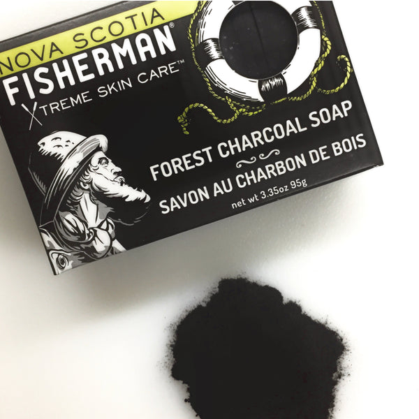 Nova Scotia Fisherman Skin Care Natural Charcoal Soap with Sea Kelp