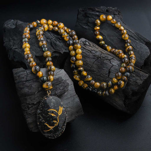 108 tiger eye hanuman mala