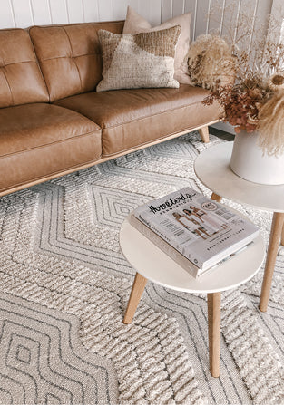 Candice Beige Round Leopard Animal Pattern Rug