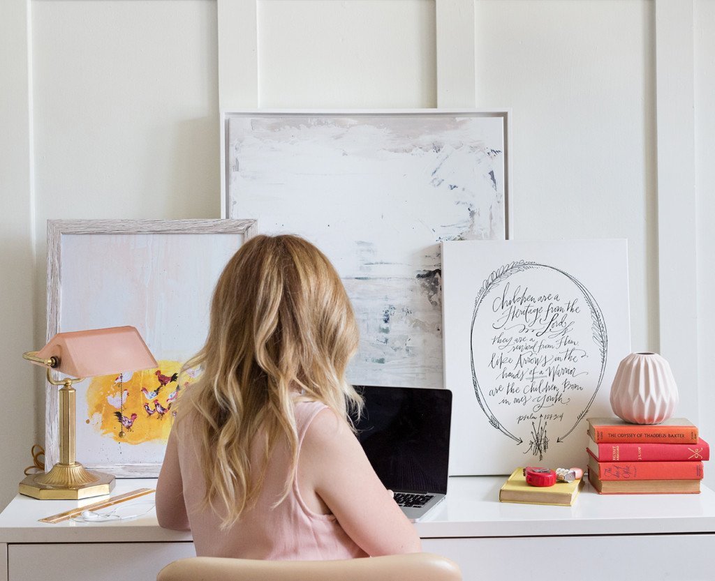 Heritage Canvas at Desk