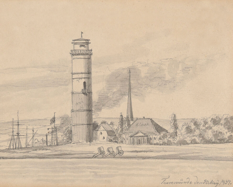 Vintage Lighthouse Sketch - Lindsay Letters product image