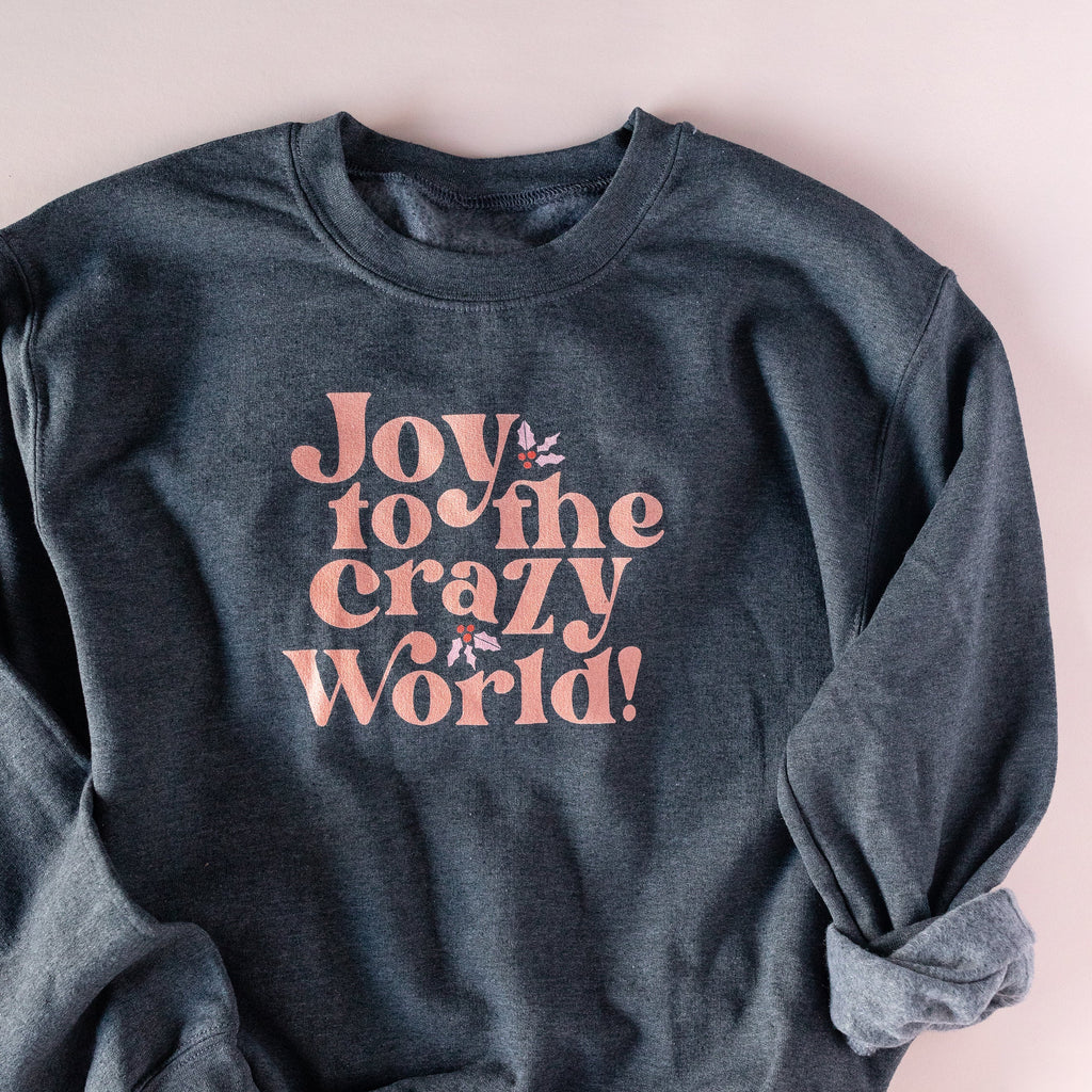 Joy to the Crazy World Crewneck – Lindsay Letters®