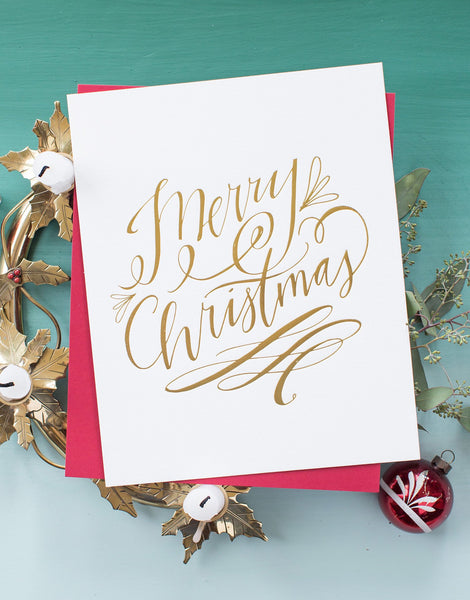 No. 95, Fancy Merry Christmas Print – Lindsay Letters