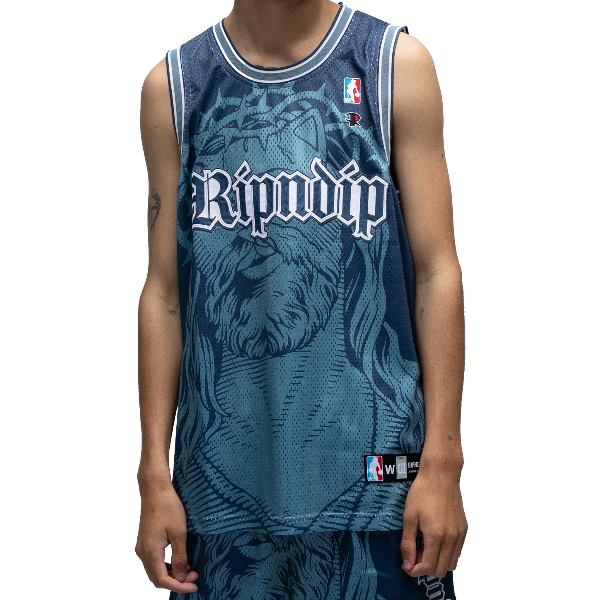 RIPNDIP Nikola Black & Blue Basketball Jersey