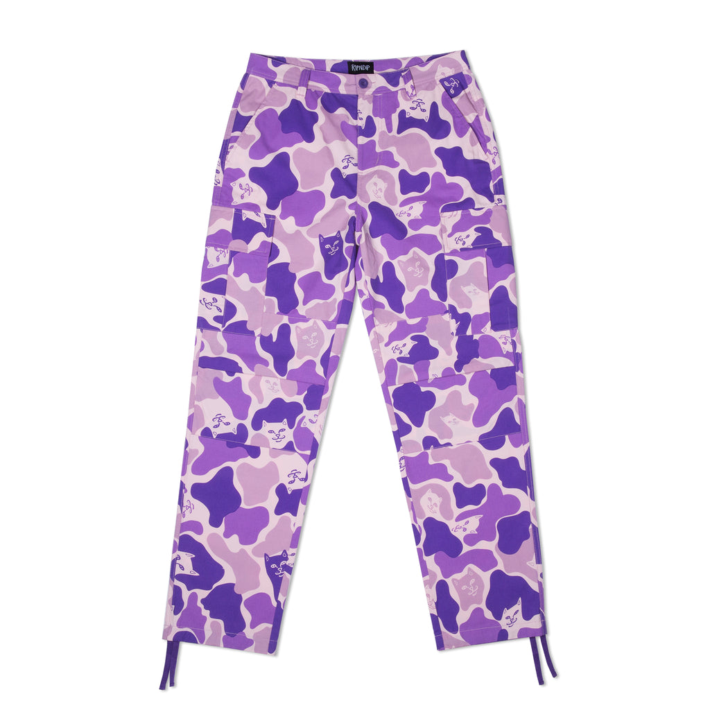 cargo pants purple