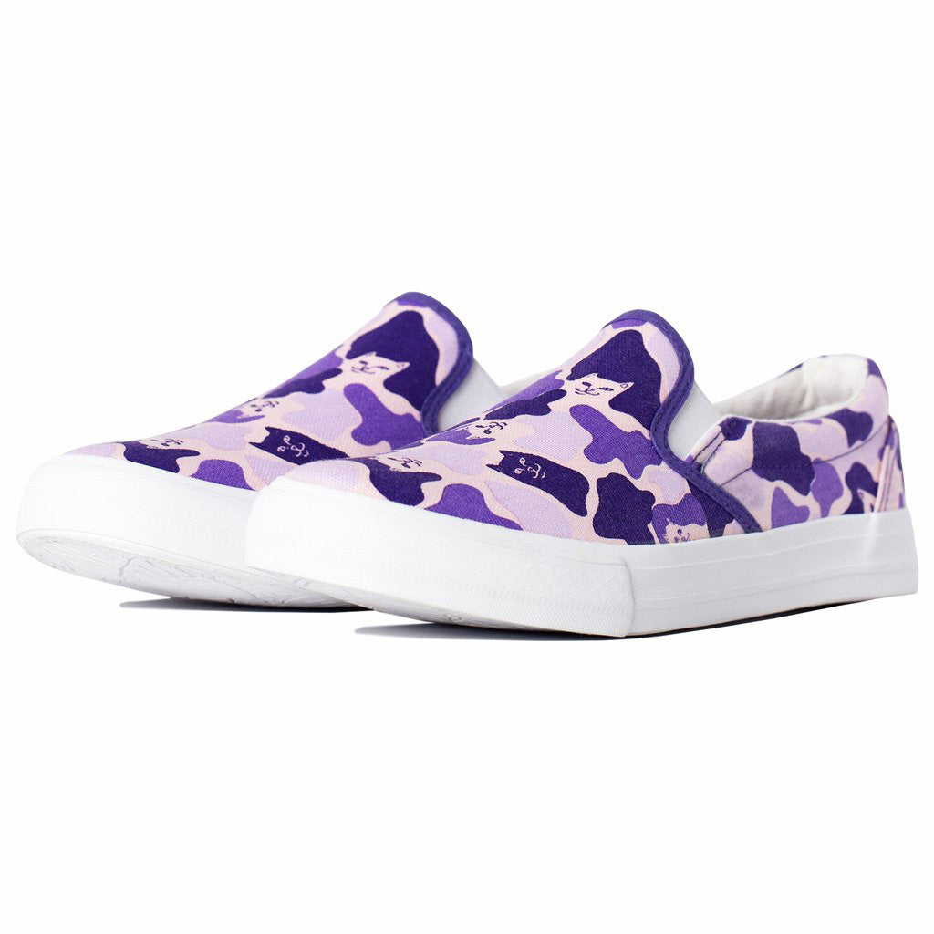 Ripndip - Purple Camo Slip On Shoes 