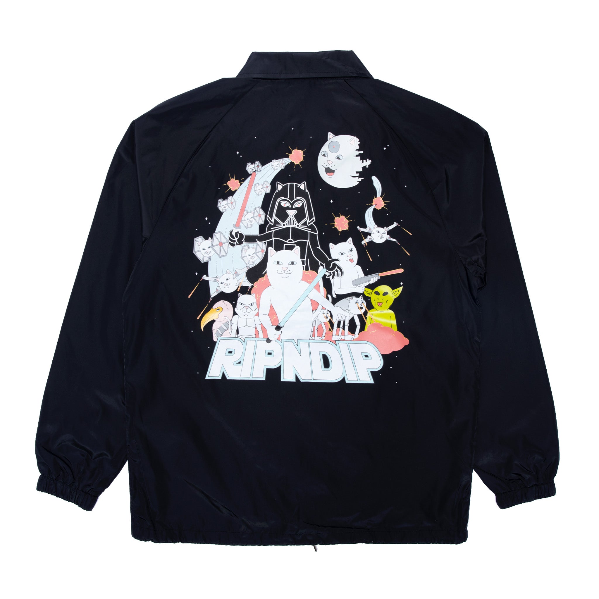 Super Sanerm Coach Jacket (Black) – RIPNDIP