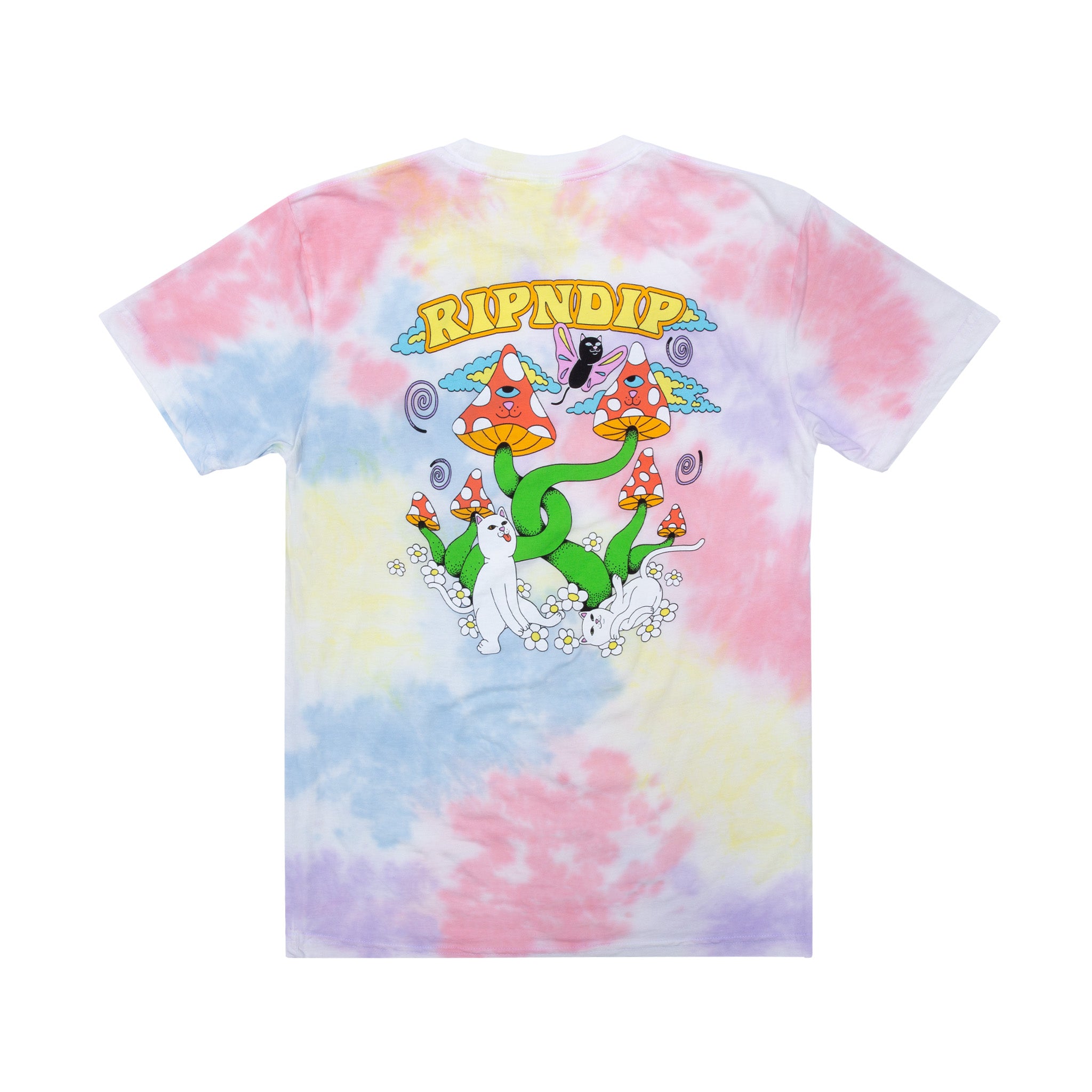 RIPNDIP Cloud 69 Green Tie Dye Long Sleeve T-Shirt